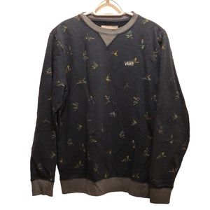 Vans crew neck sweatshirt navy with bird print